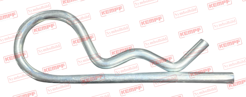 21587 KEMPF Federstecker 4mm, verzinkt